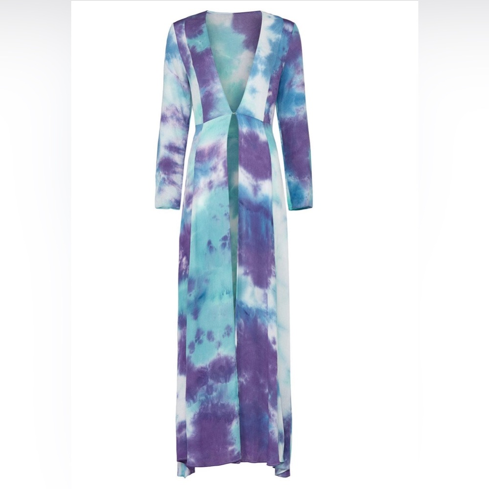 Tie Dye Long Sleeve Cardigan